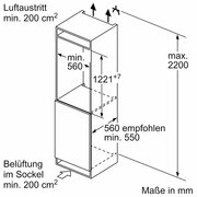 BOSCH KIR41NSE0 - Einbau-Kühlschrank 122.5 x 56 cm Schleppscharnier E